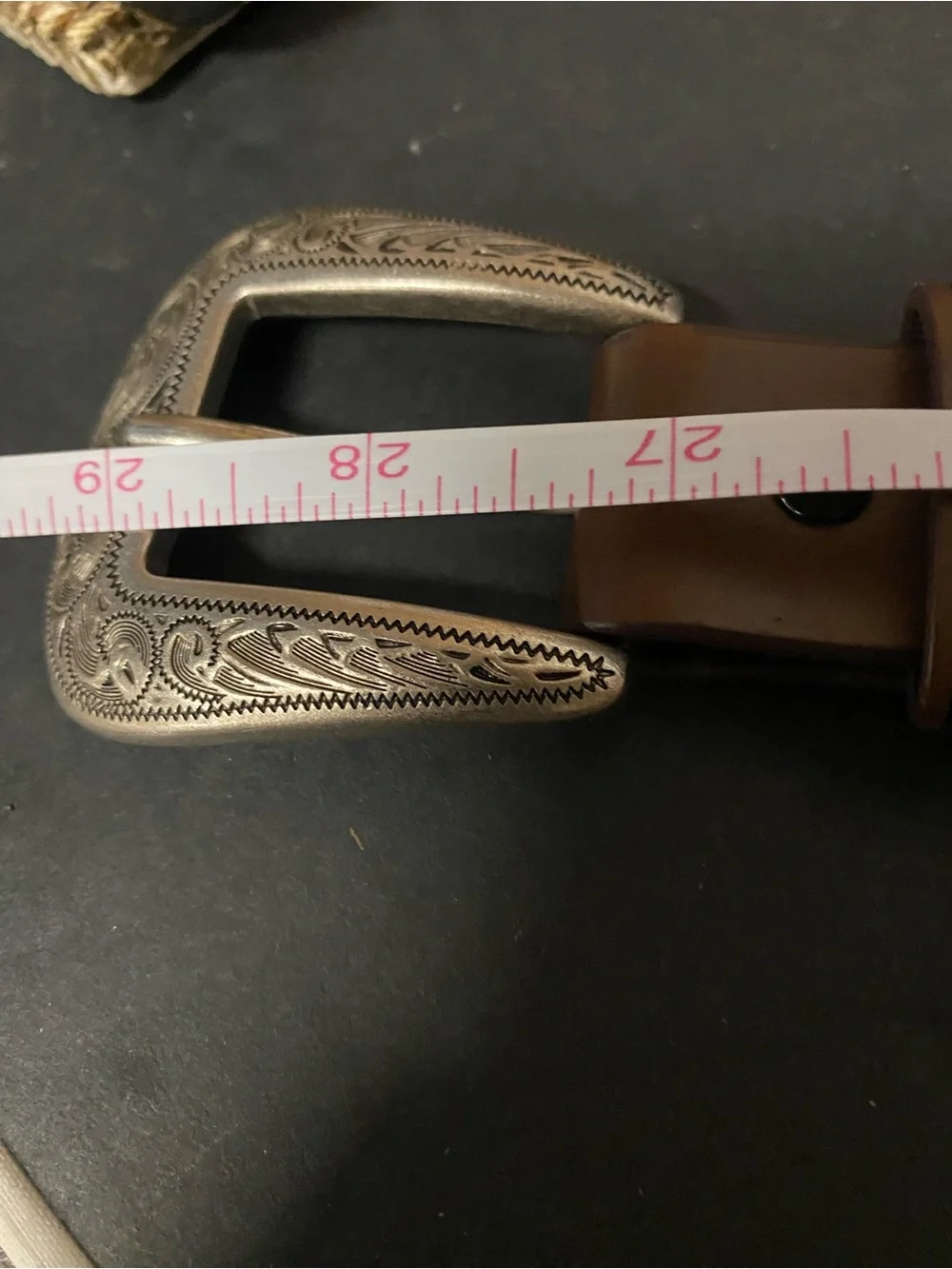 Shyanne genuine leather size 22 girls belt